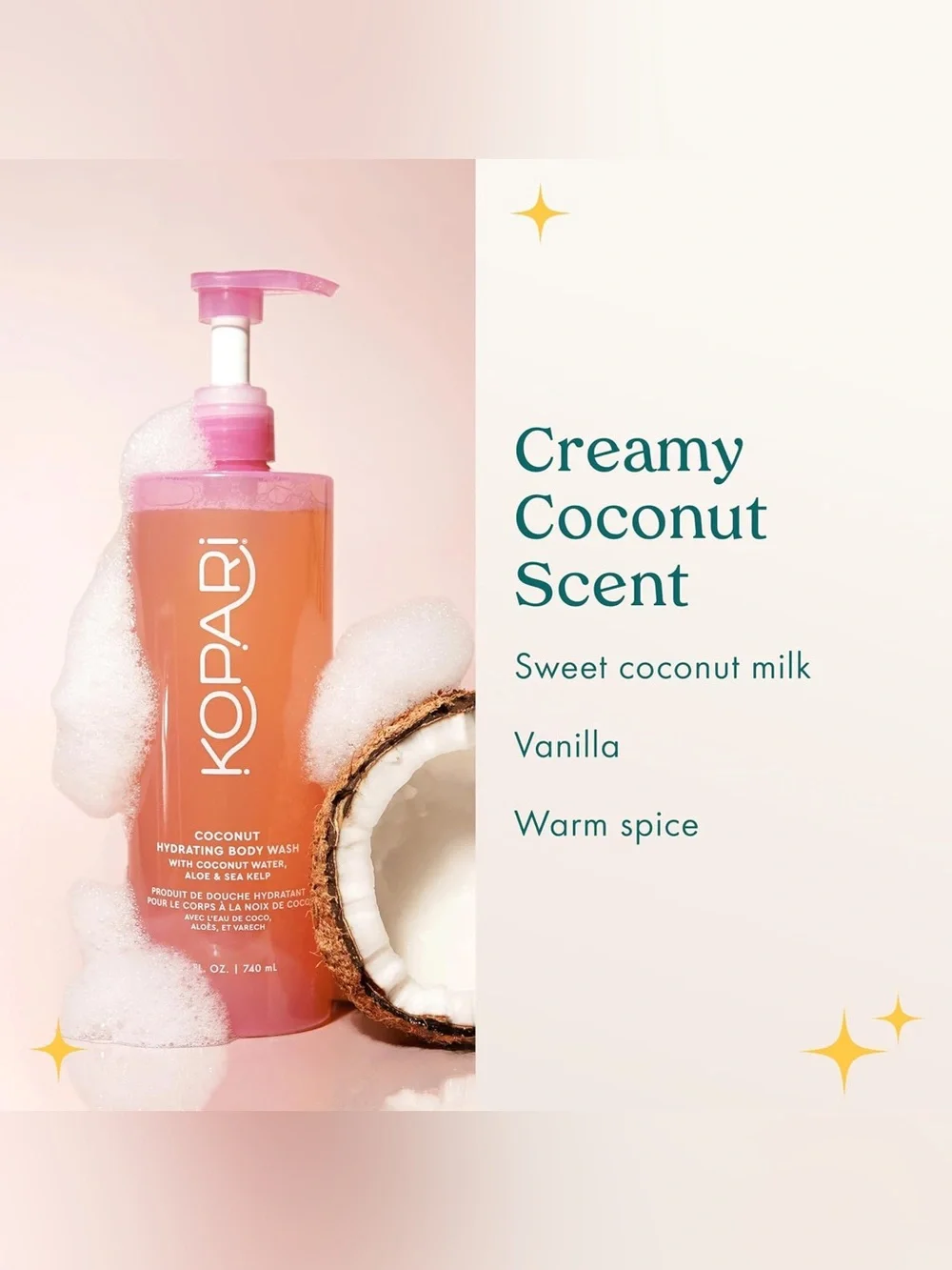 Kopari Jumbo Coconut Hydrating Body Wash with Aloe & Sea Kelp